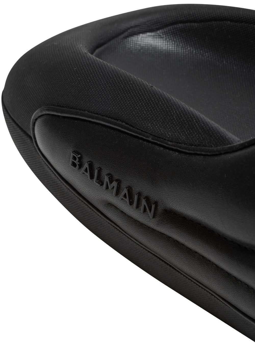 Balmain Quilted Leather B-it Mules Black | OJMYHDQ-48