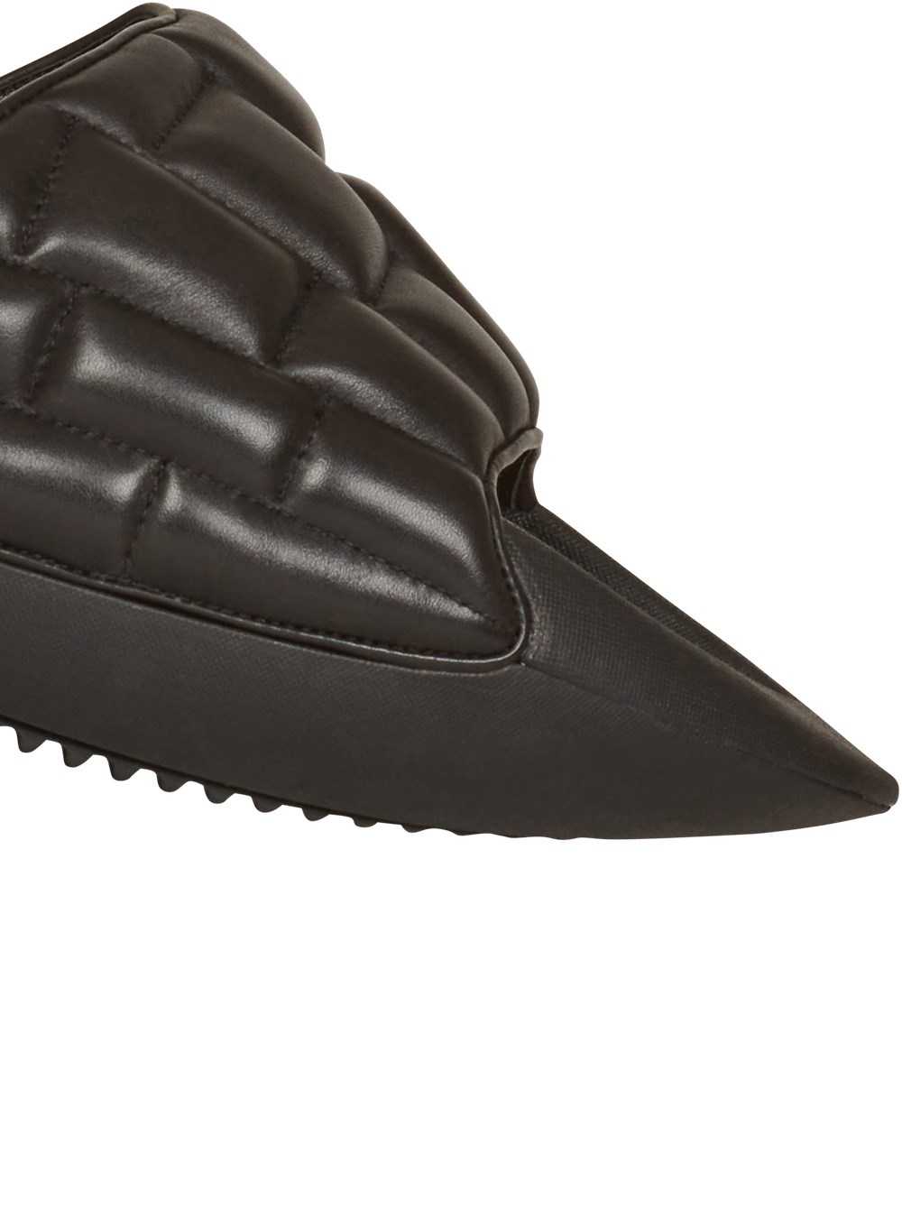 Balmain Quilted Leather B-it Mules Black | PVOFLEG-75