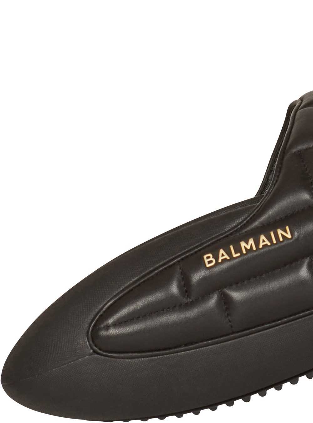 Balmain Quilted Leather B-it Mules Black | PVOFLEG-75