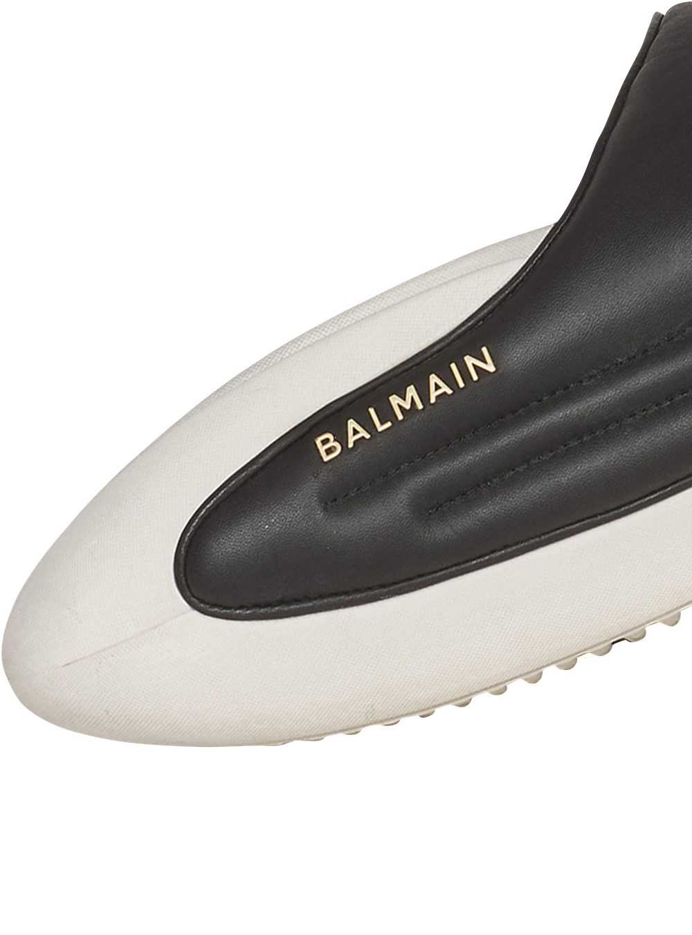 Balmain Quilted Leather B-it Mules White | ODJXCZT-47