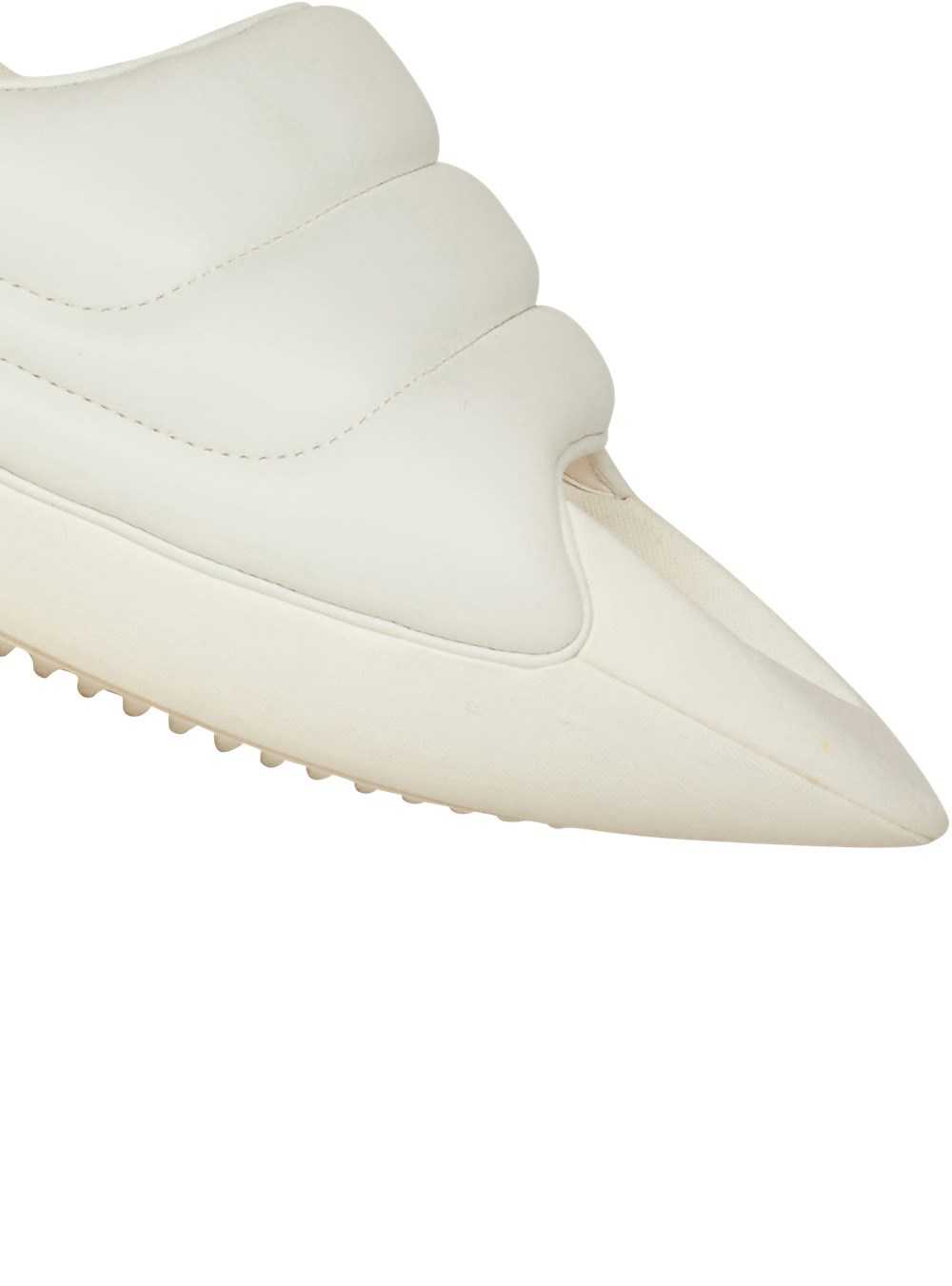 Balmain Quilted Leather B-it Mules White | ORTGAFD-56