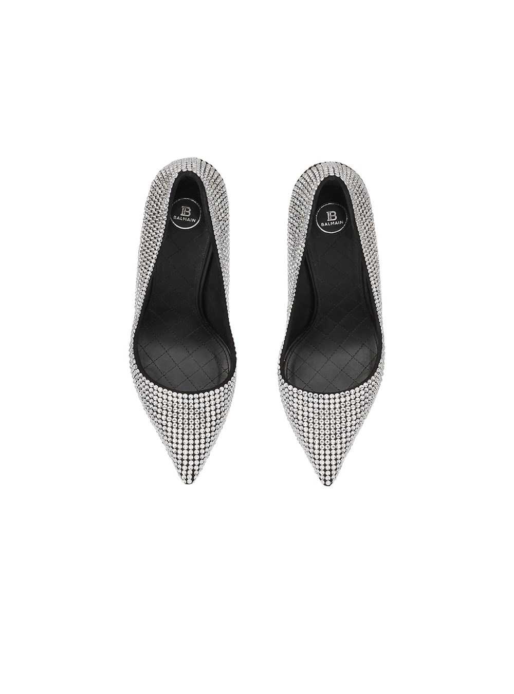 Balmain Rhinestones Ruby Pumps Silver | RIYAZTF-34