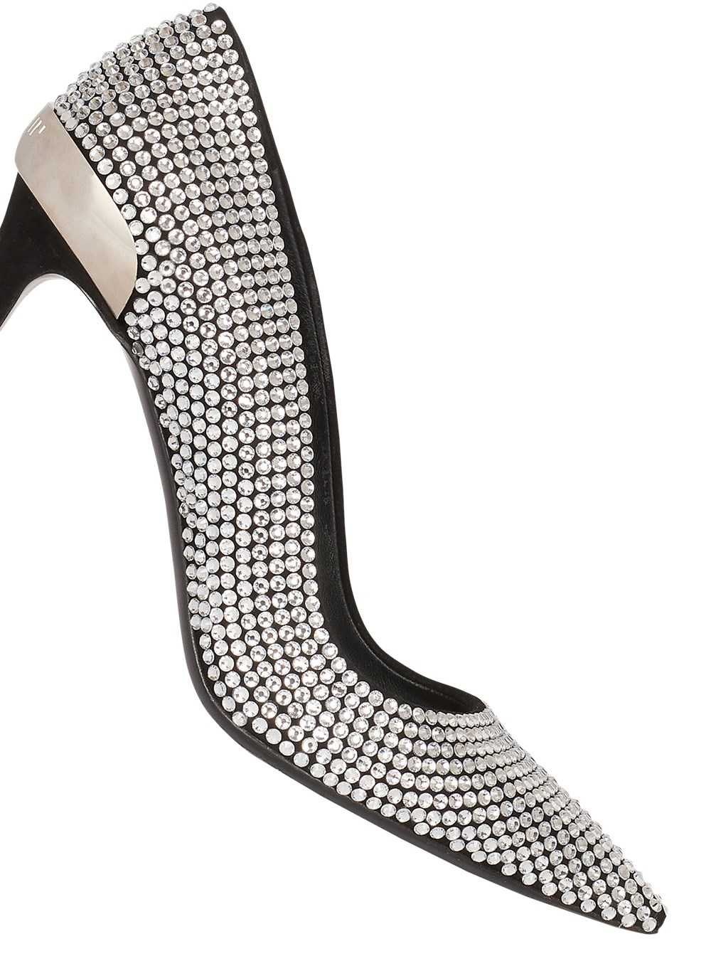 Balmain Rhinestones Ruby Pumps Silver | RIYAZTF-34