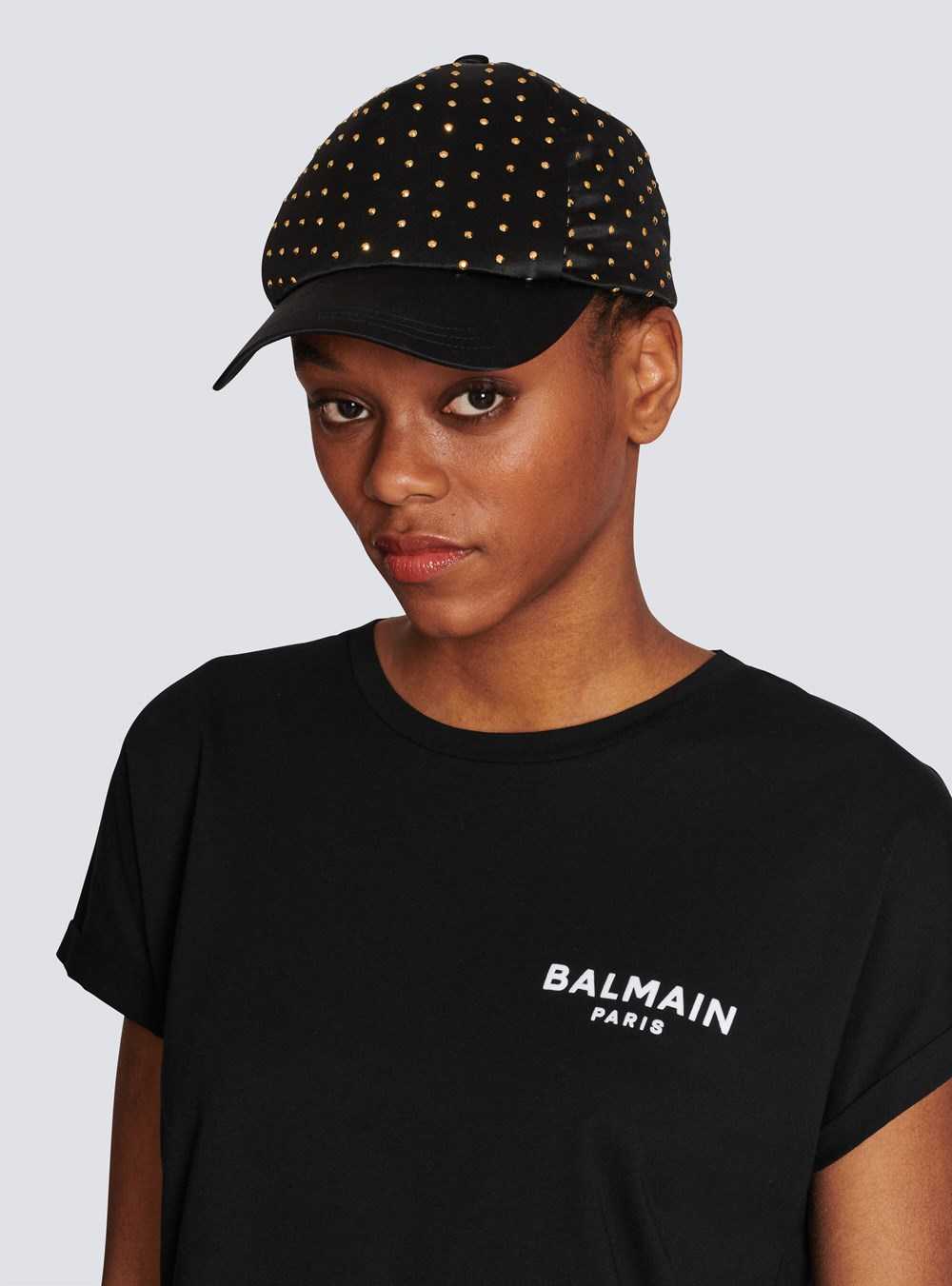 Balmain Satiny Cap Black | ILWAZJO-70