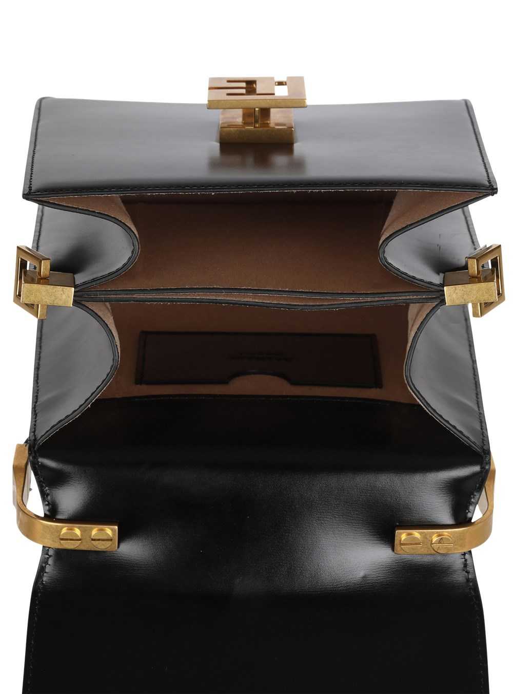 Balmain Shiny Smooth Leather Ely Bag Black | NAWICSD-06