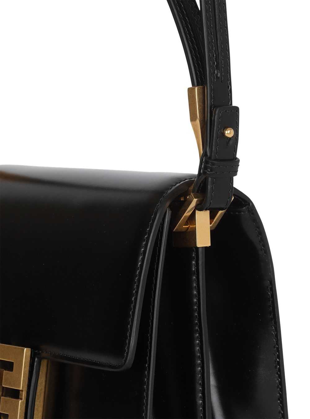 Balmain Shiny Smooth Leather Ely Bag Black | NAWICSD-06