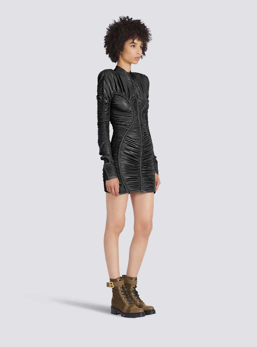 Balmain Short Jersey Dress Silver | GMHRWUN-41