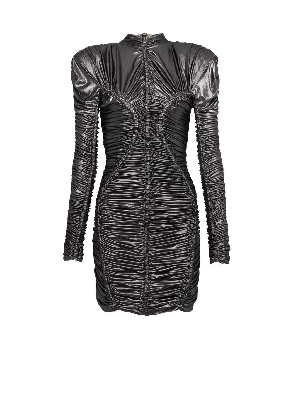 Balmain Short Jersey Dress Silver | GMHRWUN-41