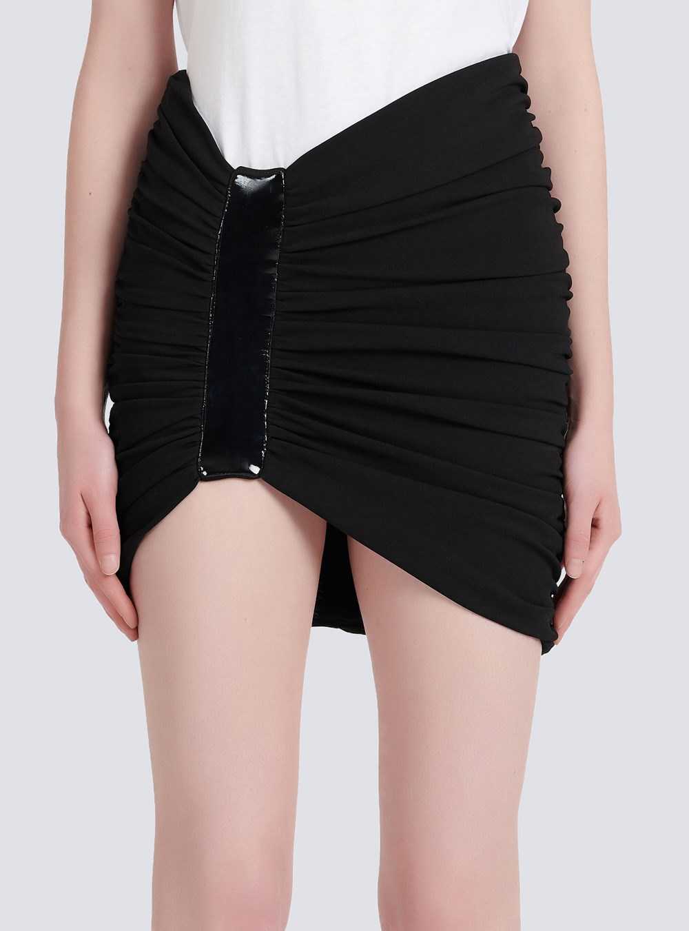 Balmain Short Jersey Skirt Black | VGKDTZH-84