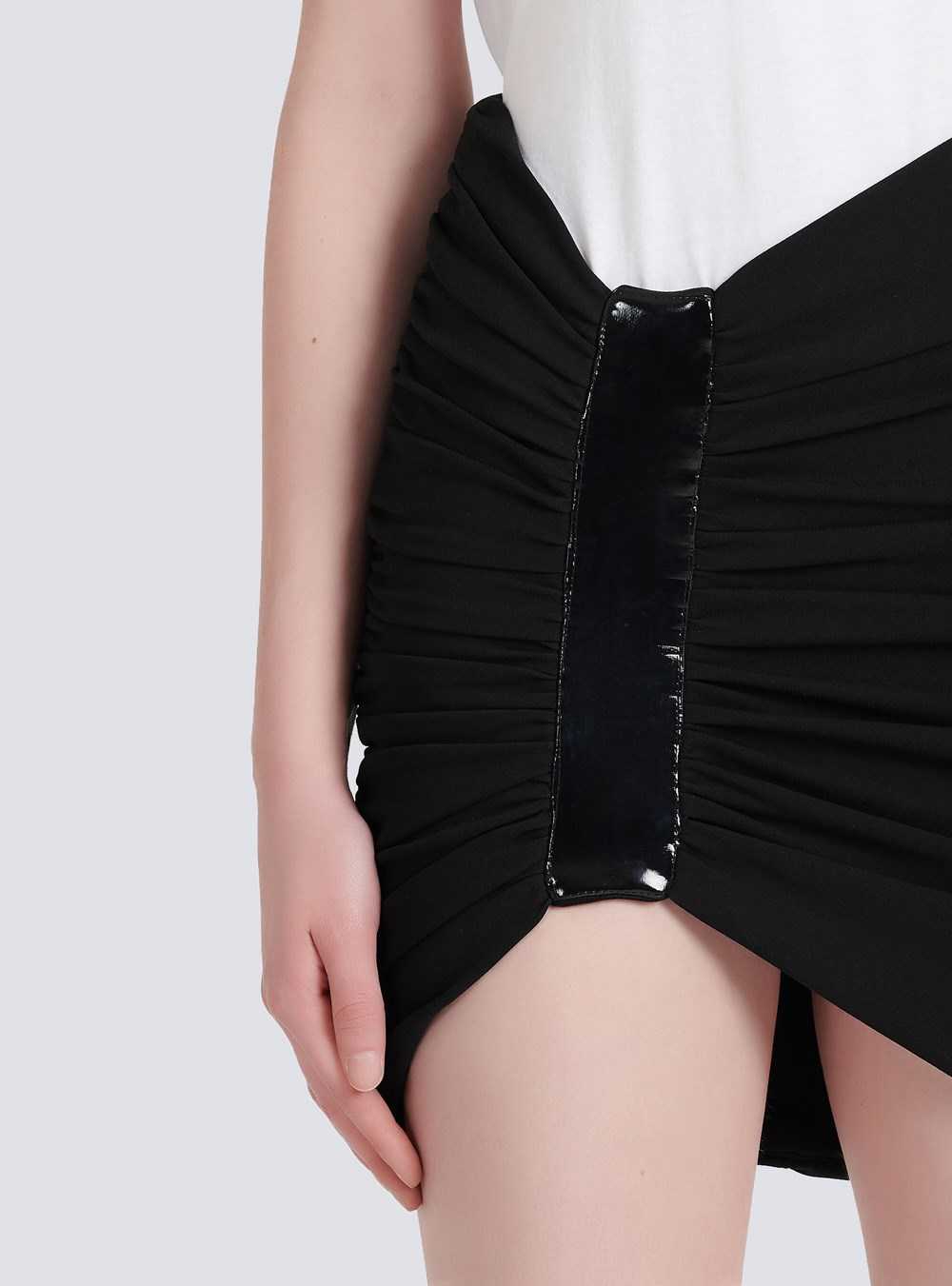 Balmain Short Jersey Skirt Black | VGKDTZH-84