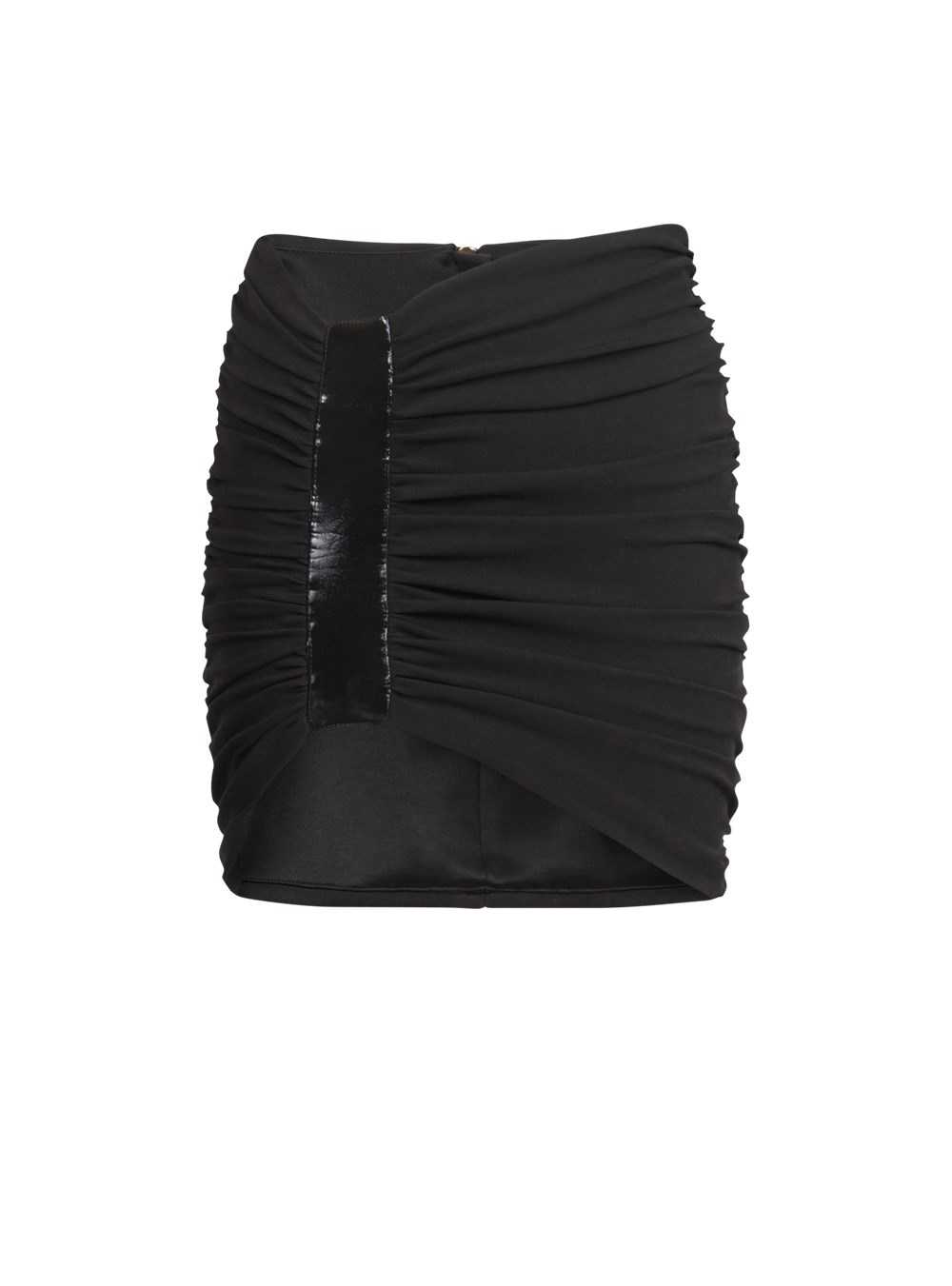 Balmain Short Jersey Skirt Black | VGKDTZH-84