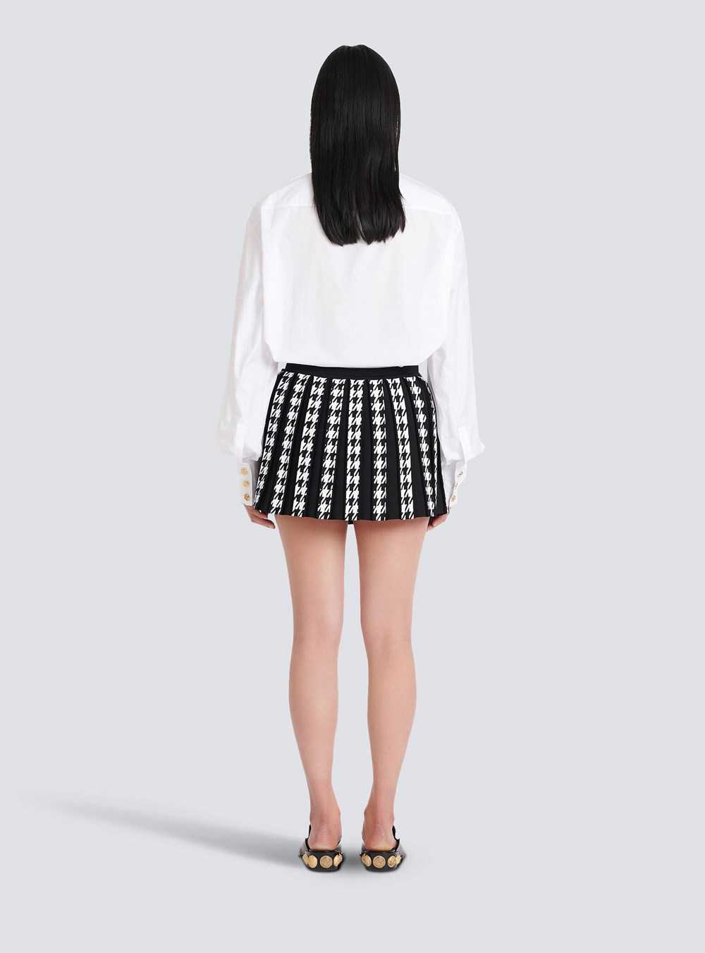 Balmain Short Knit Skirt Black | RBPJAHQ-62