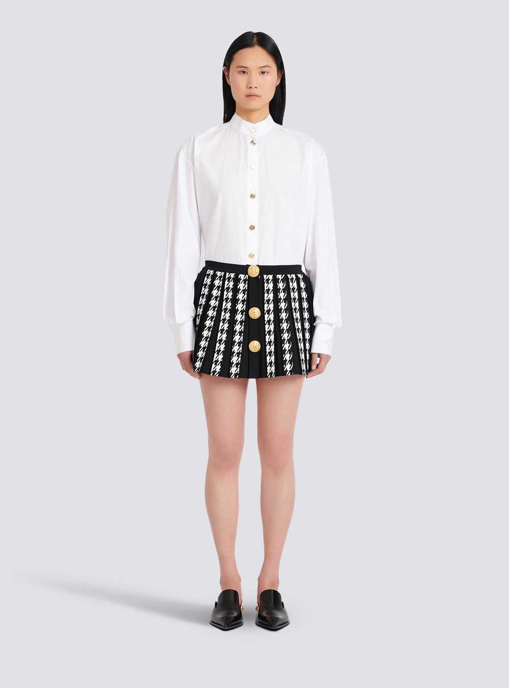 Balmain Short Knit Skirt Black | RBPJAHQ-62