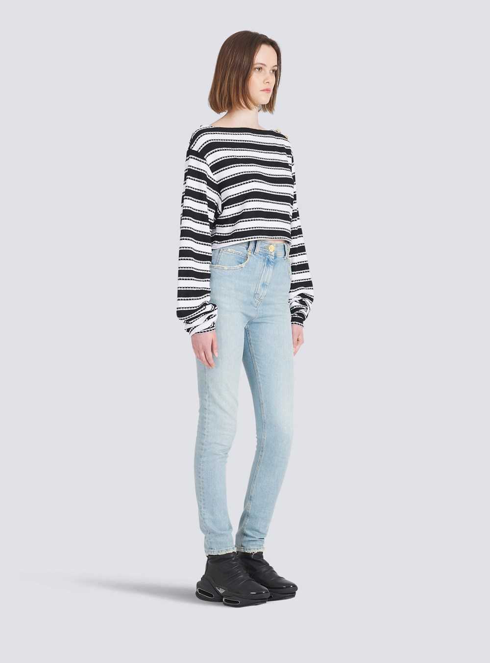 Balmain Skinny Cut Eco-designed Jeans Blue | KZNFCIP-51