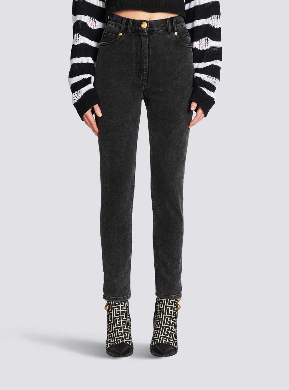 Balmain Slim Cut Jeans Black | MUIVNJP-35