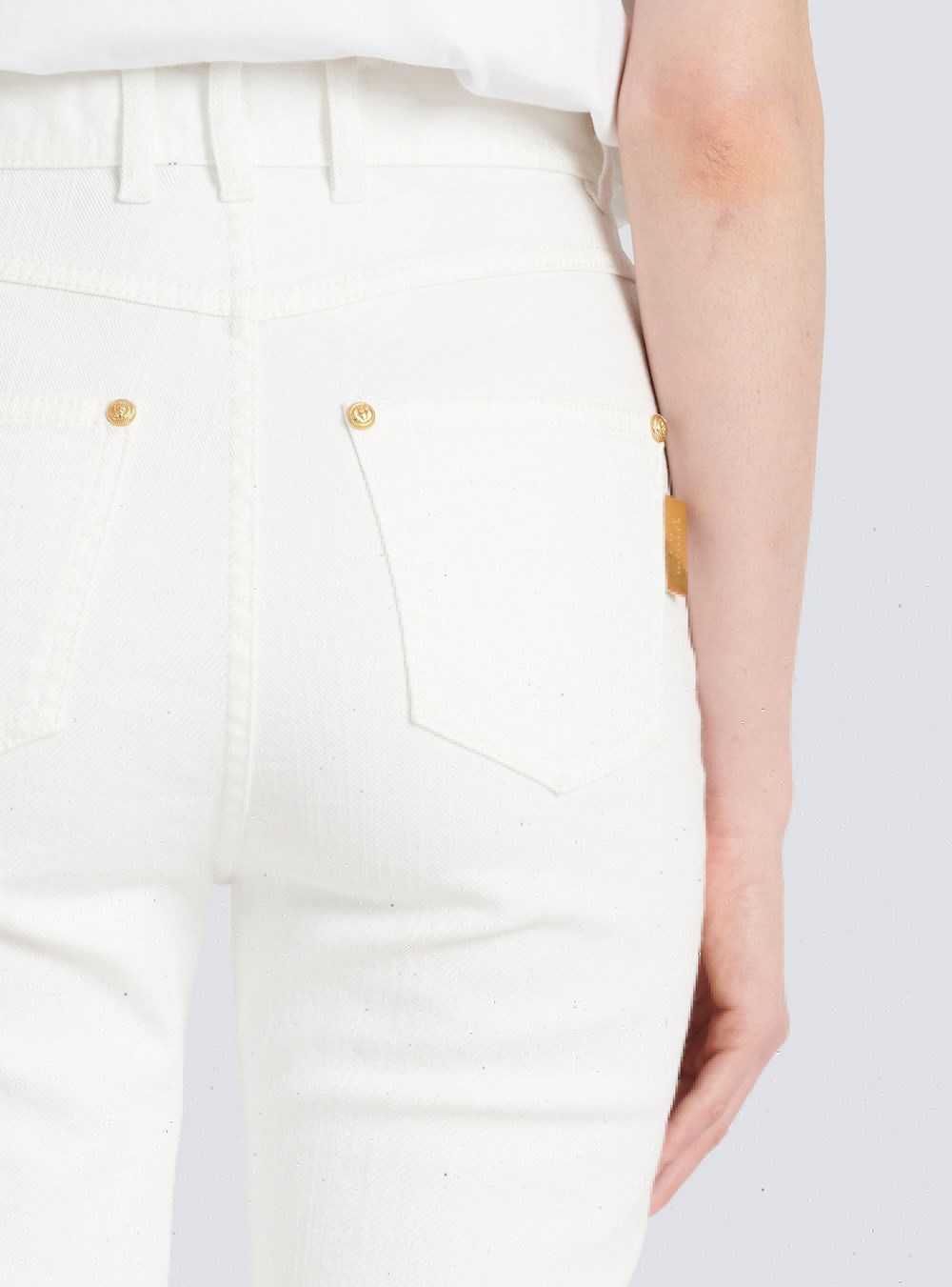 Balmain Slim Cut Jeans White | RVSKUAZ-26