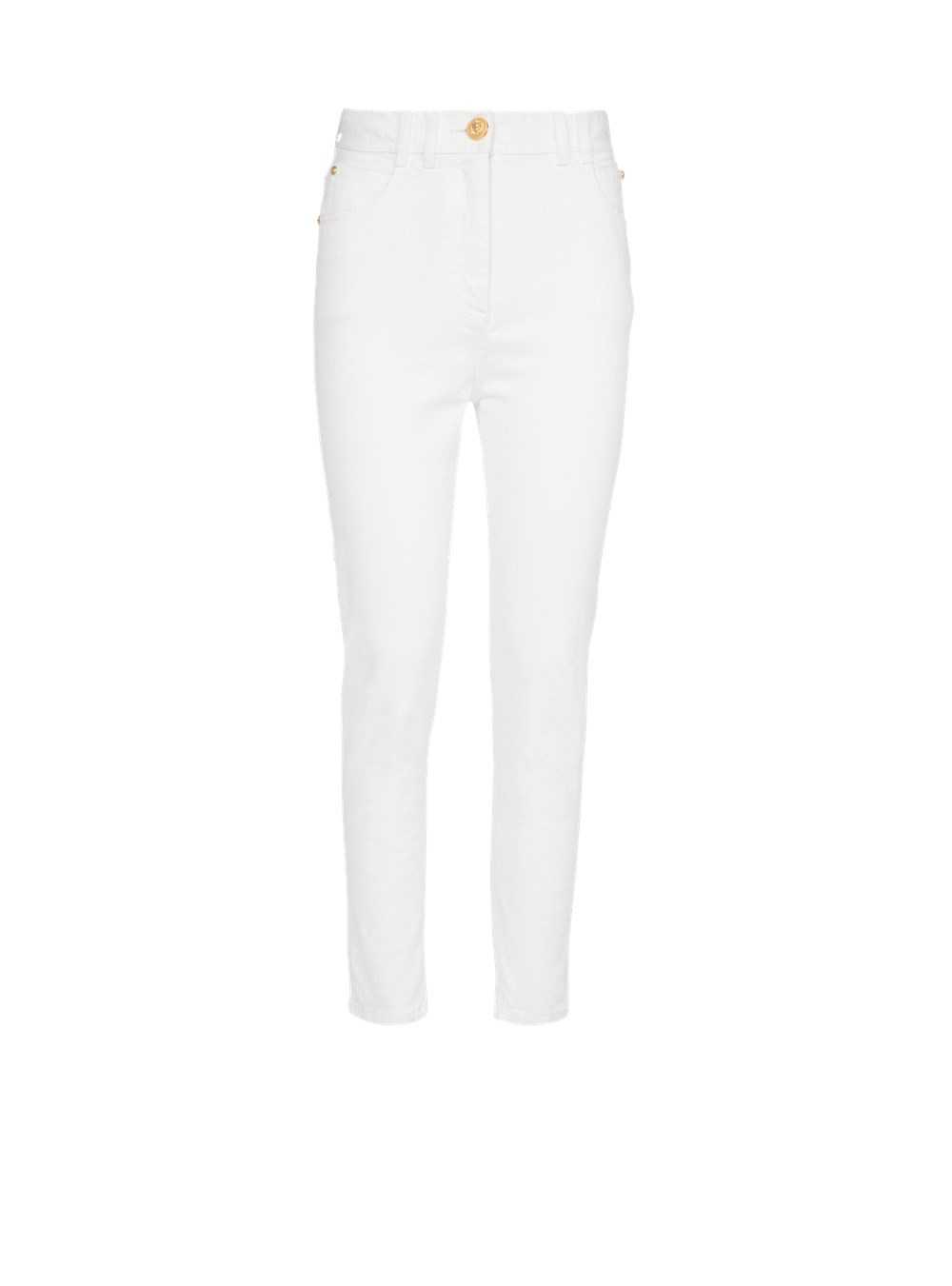 Balmain Slim Cut Jeans White | RVSKUAZ-26