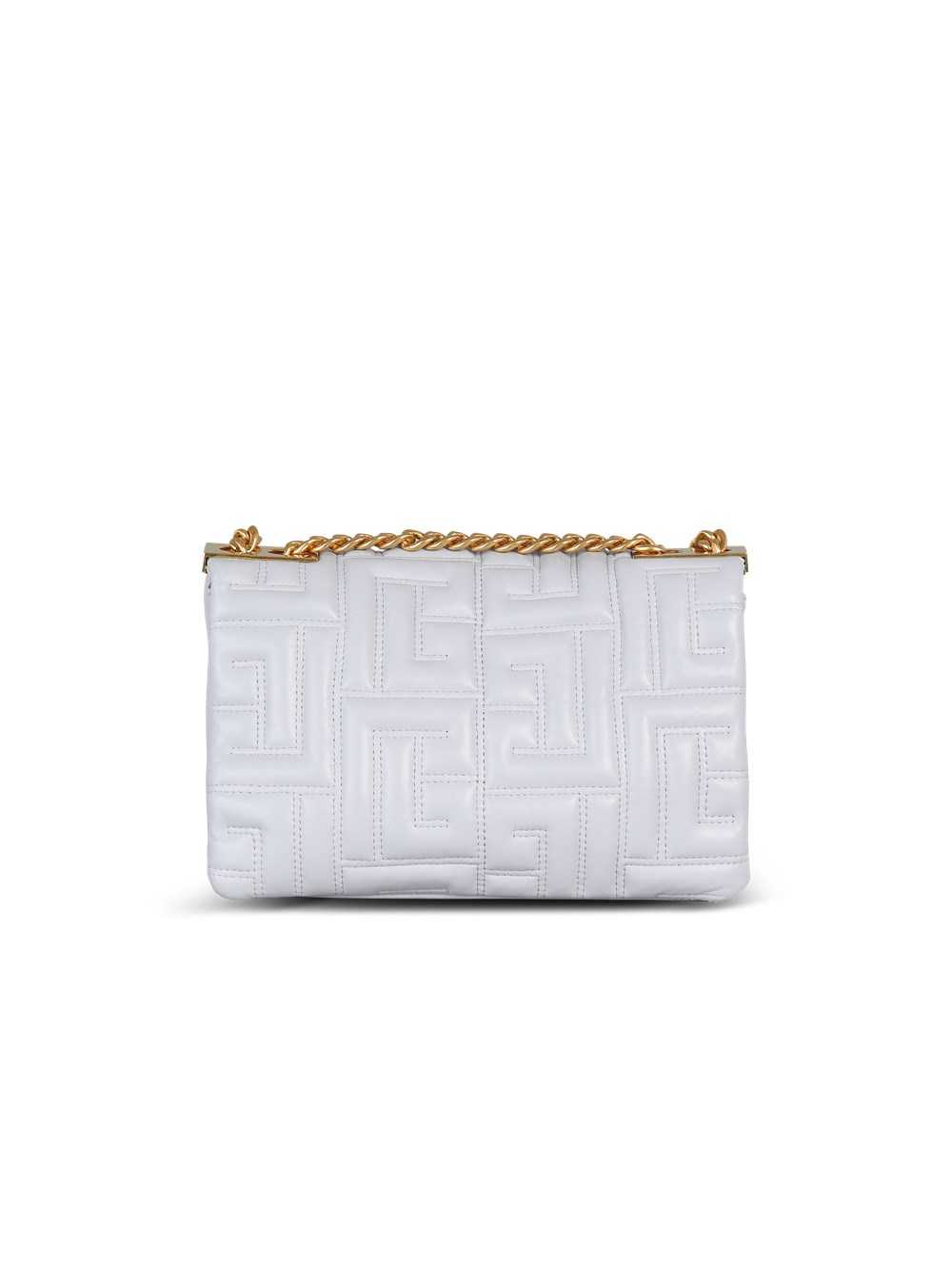 Balmain Small 1945 Soft Bag In Quilted Leather Grey | FJSGIZL-72