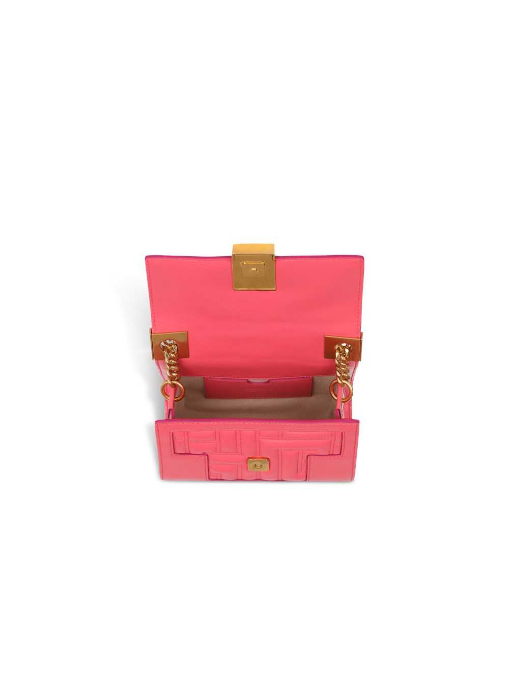 Balmain Small-sized Quilted Leather 1945 Bag Pink | VMKRELP-45