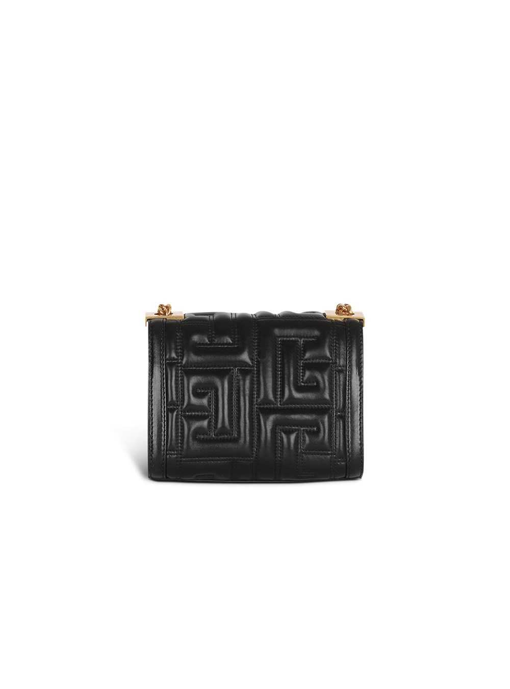 Balmain Small-sized Quilted Leather 1945 Bag Black | WZQSJRF-41