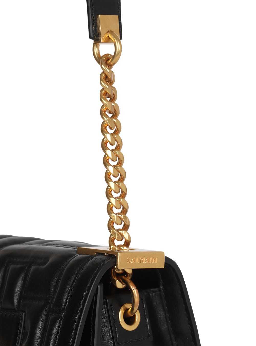 Balmain Small-sized Quilted Leather 1945 Bag Black | WZQSJRF-41