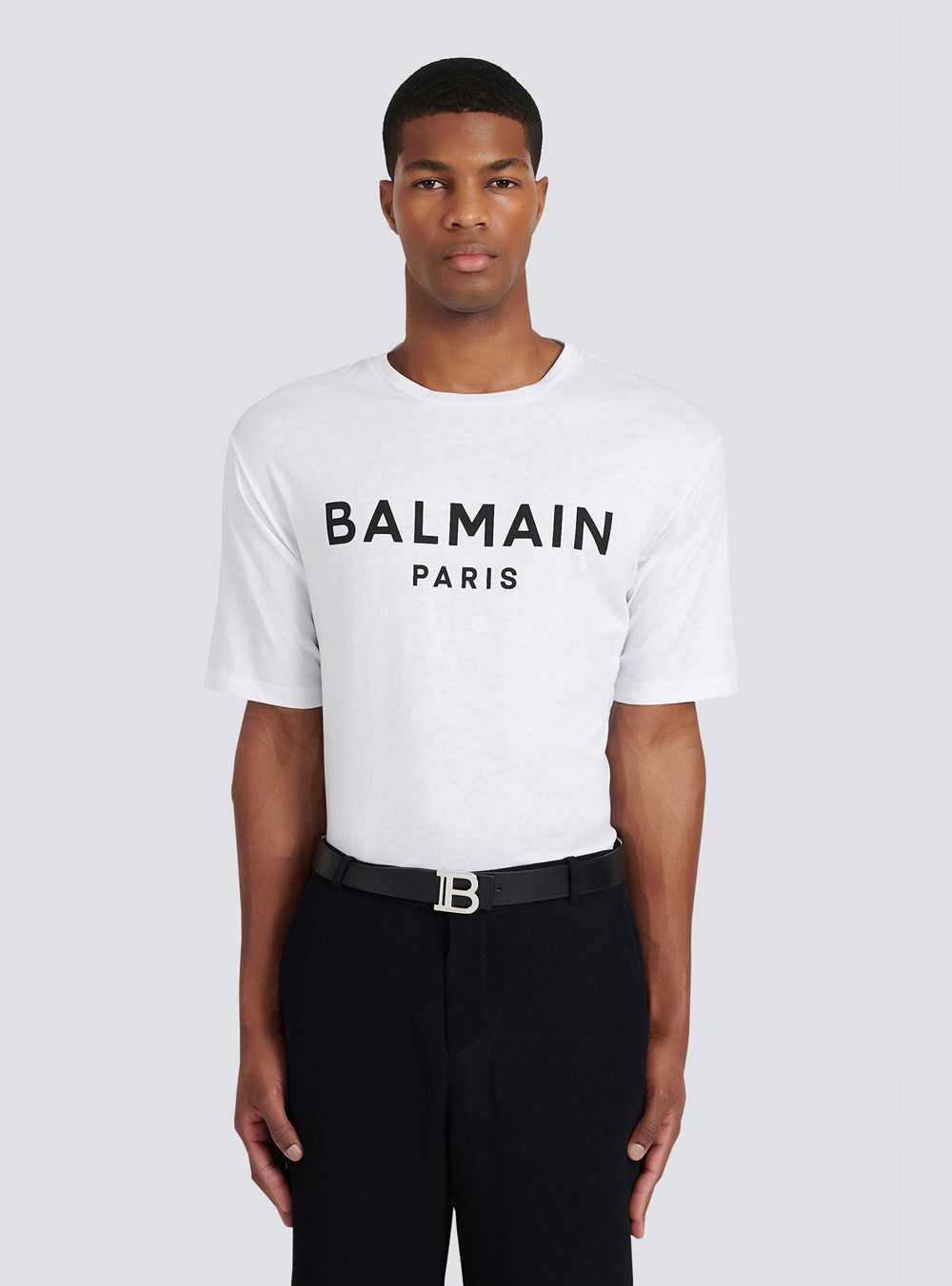 Balmain Smooth Leather B-belt Belt Black | ABXNFDW-83