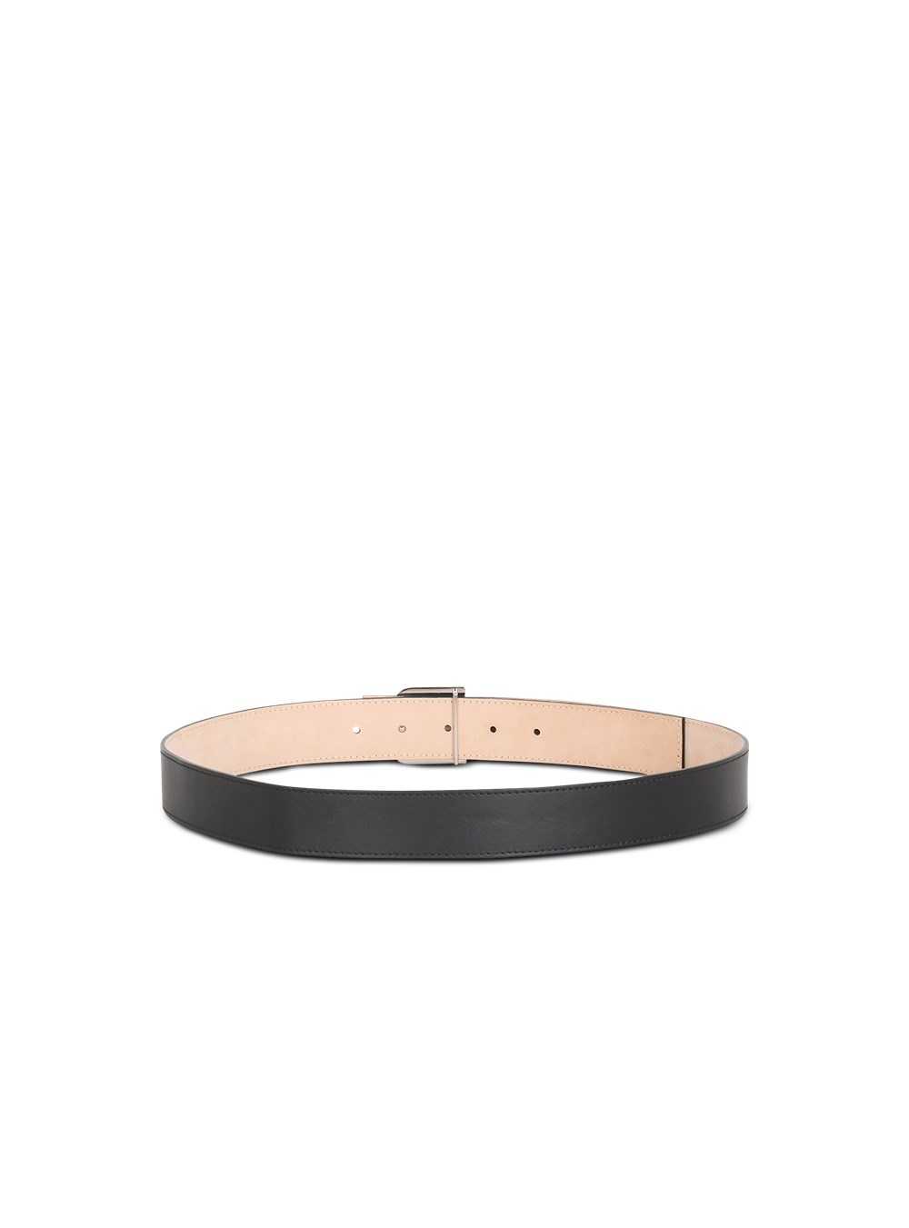 Balmain Smooth Leather B-belt Belt Black | ABXNFDW-83