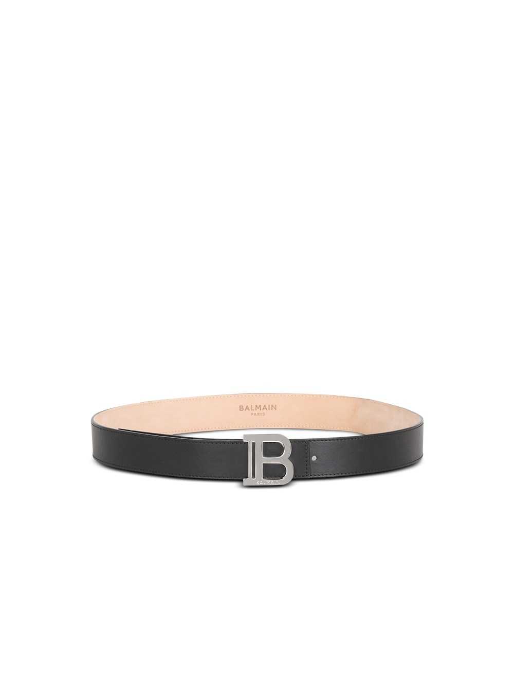 Balmain Smooth Leather B-belt Belt Black | ABXNFDW-83