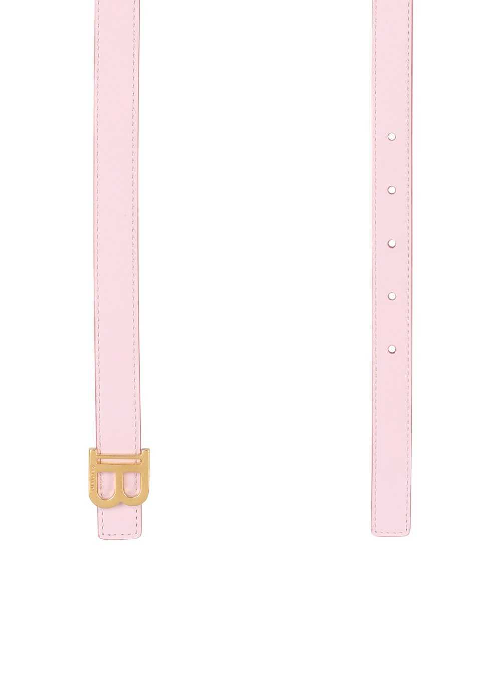 Balmain Smooth Leather B-belt Belt Pink | FURHYBO-01