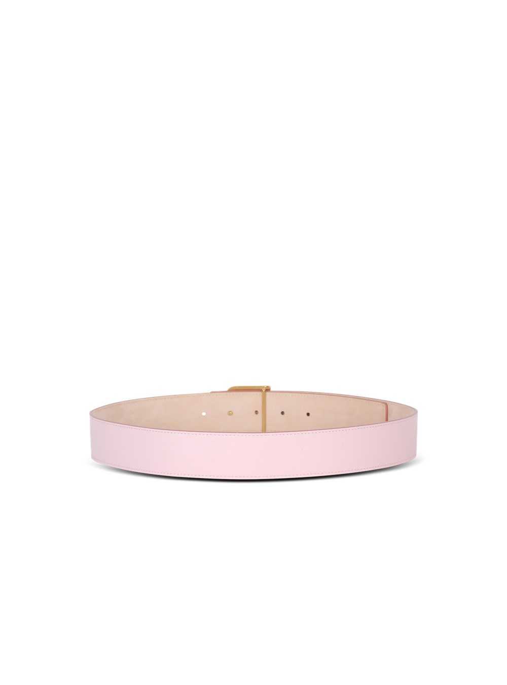 Balmain Smooth Leather B-belt Belt Pink | XOLJDEK-75