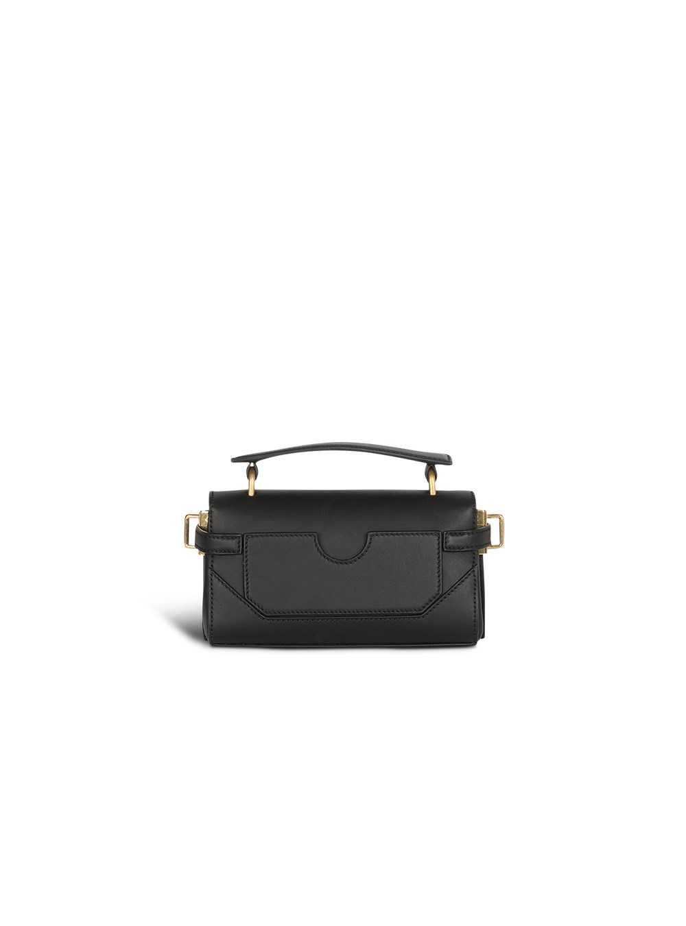 Balmain Smooth Leather B-buzz 19 Bag Black | HRZYNTM-05