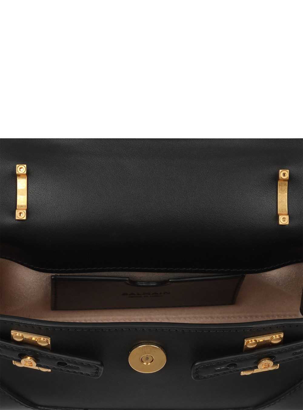 Balmain Smooth Leather B-buzz 19 Bag Black | HRZYNTM-05