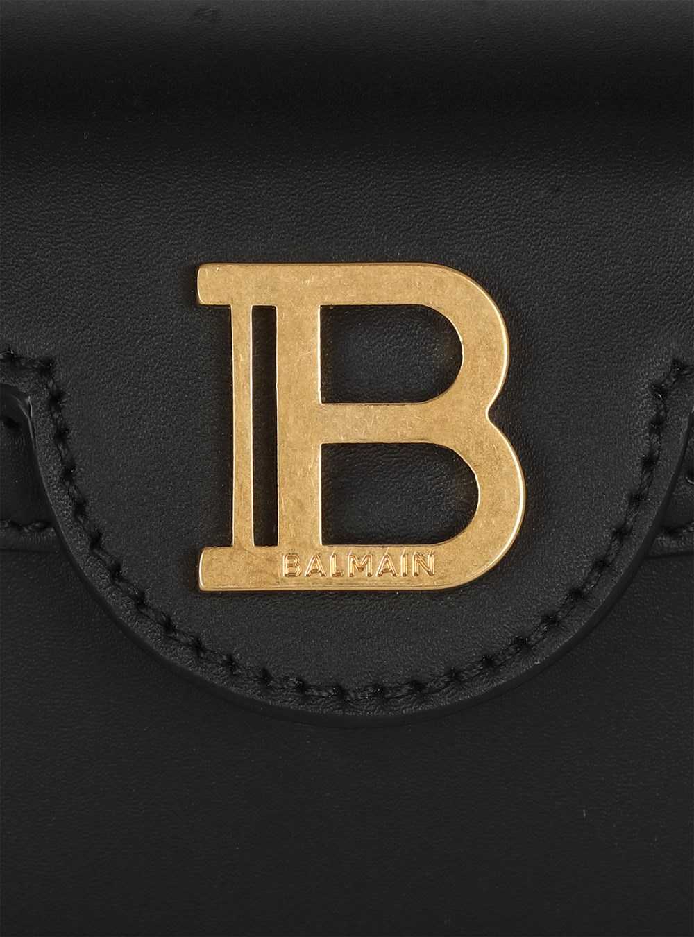 Balmain Smooth Leather B-buzz 19 Bag Black | HRZYNTM-05