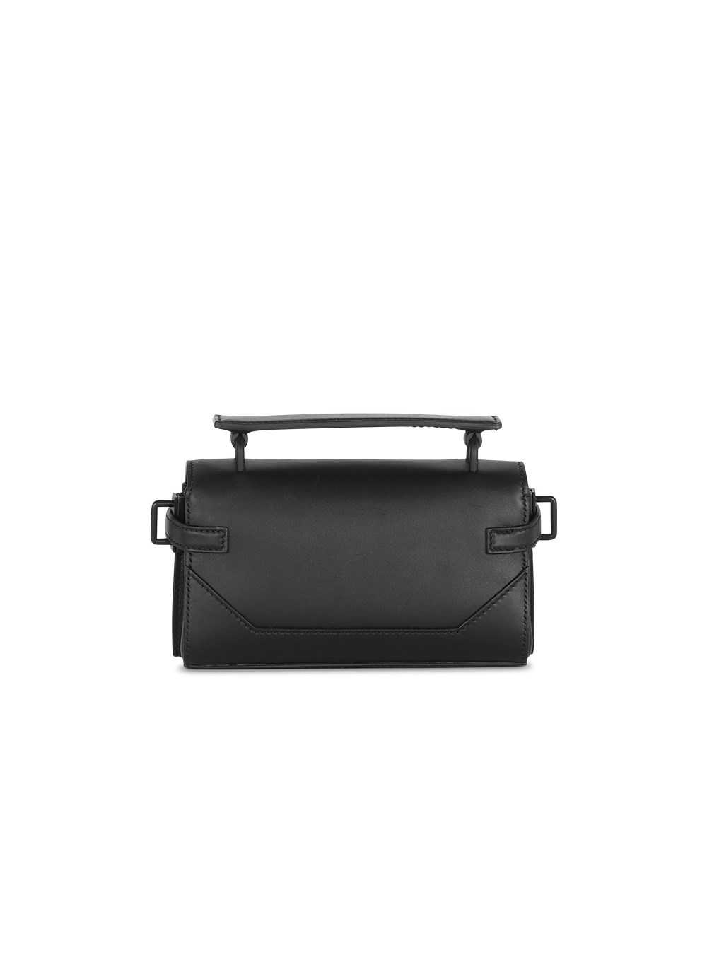 Balmain Smooth Leather B-buzz 19 Baguette Bag Black | CLYPQZB-43