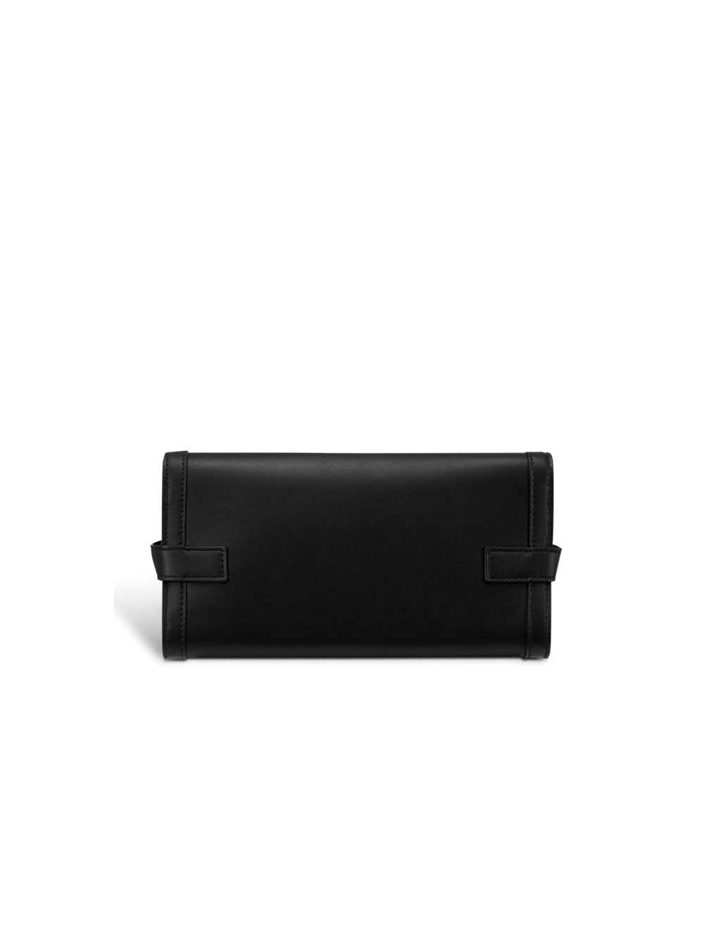 Balmain Smooth Leather B-buzz 23 Clutch Bag Black | DEJNMCQ-18