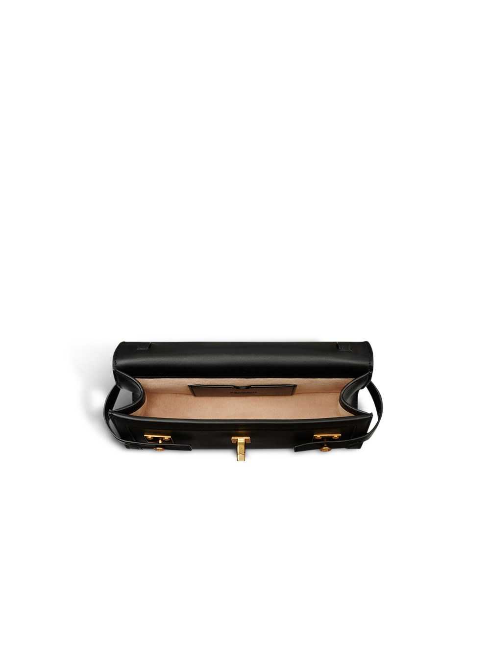 Balmain Smooth Leather B-buzz 23 Clutch Bag Black | DEJNMCQ-18