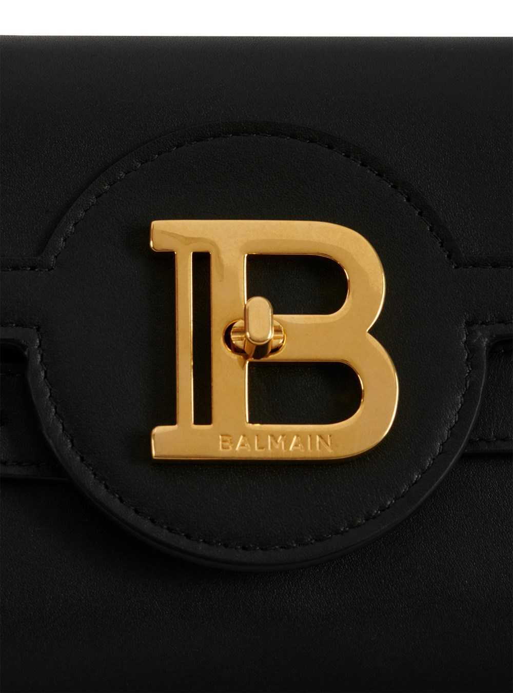 Balmain Smooth Leather B-buzz 23 Clutch Bag Black | DEJNMCQ-18