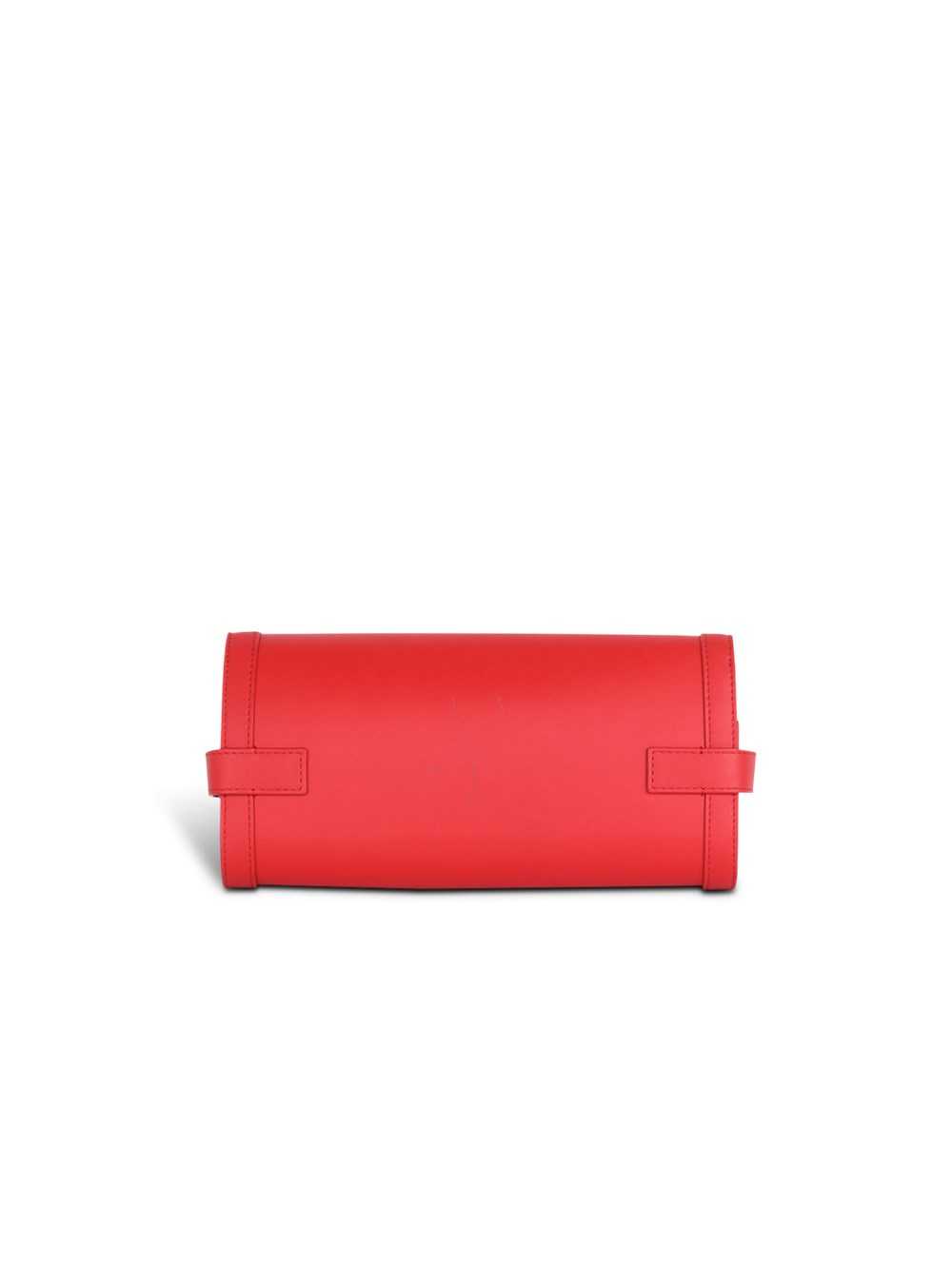 Balmain Smooth Leather B-buzz 23 Clutch Bag Red | FKSPVXM-56