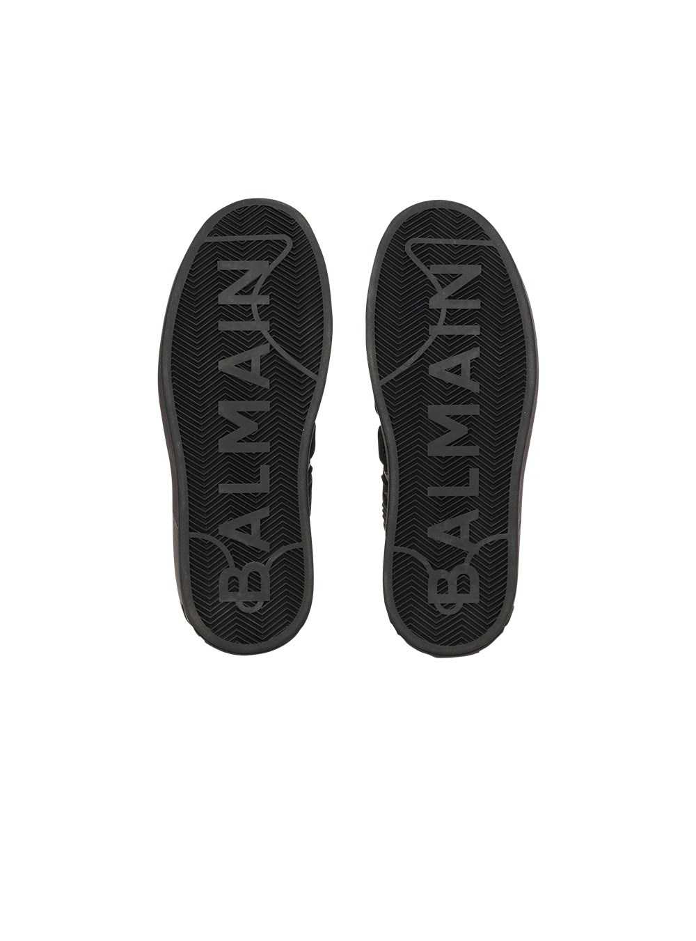 Balmain Smooth Leather B-court Sneakers Black | PMBUKZT-94