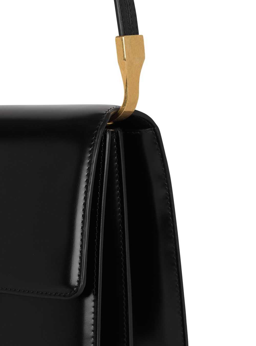 Balmain Smooth Leather Ely Bag Black | CAFUMNO-79