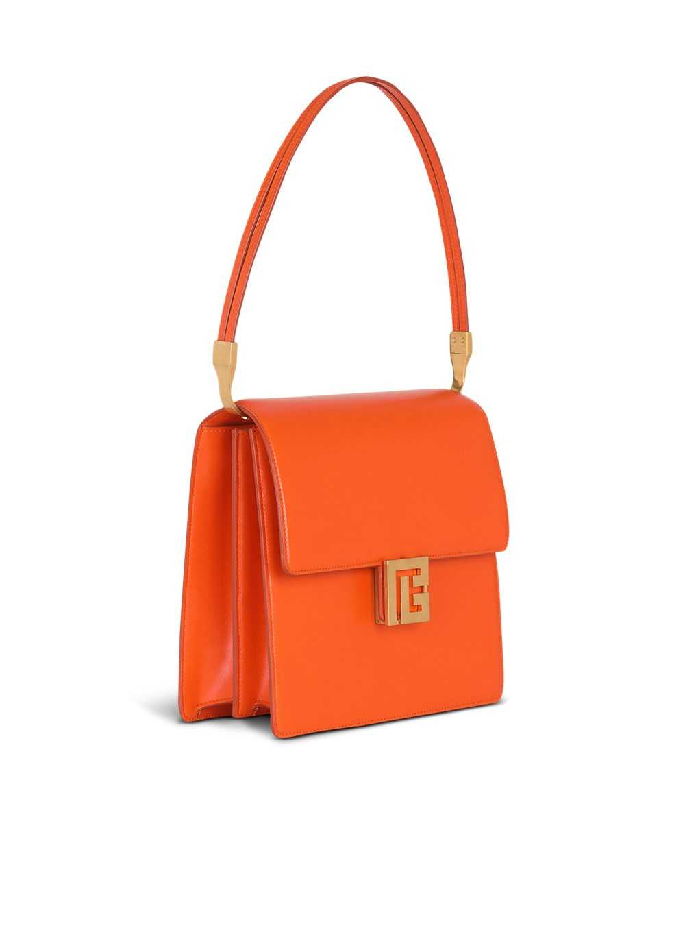 Balmain Smooth Leather Ely Bag Orange | SADVHBF-58