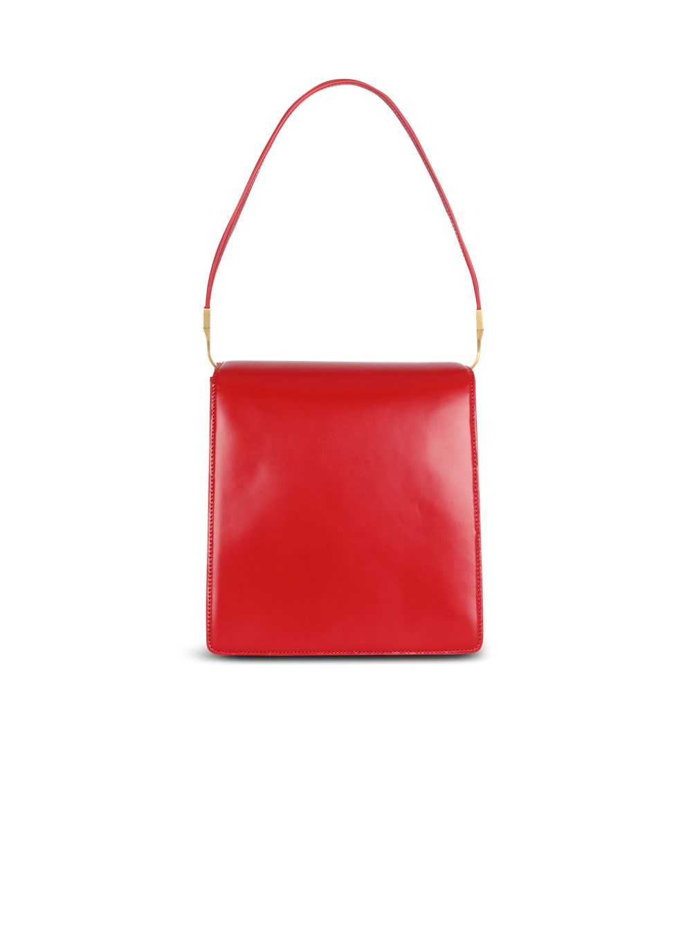 Balmain Smooth Leather Ely Bag Red | VXUHKMD-47