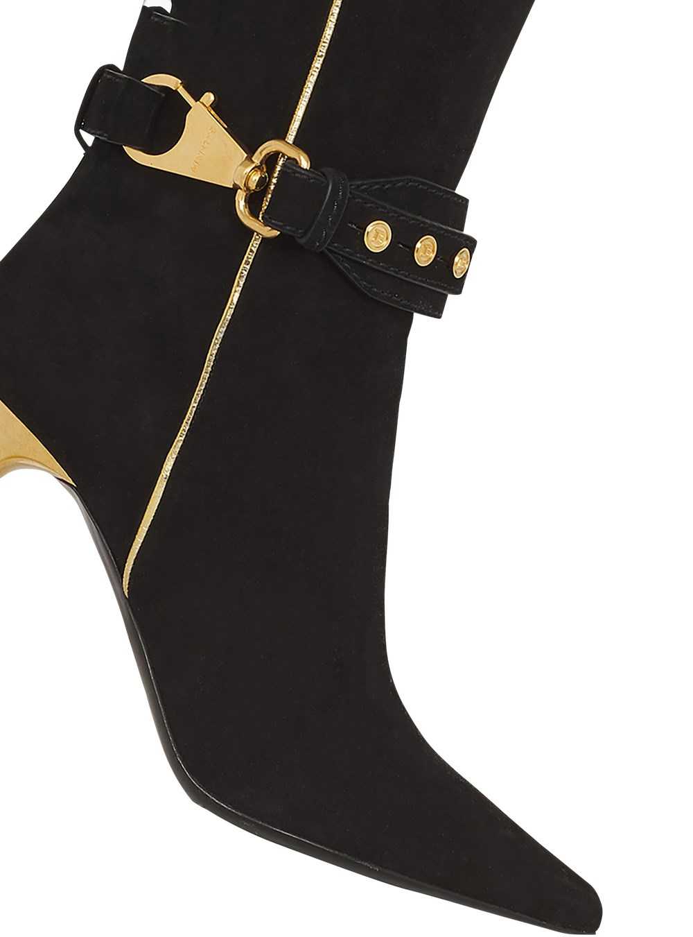 Balmain Suede Robin Boots Black | AKDBTGQ-91