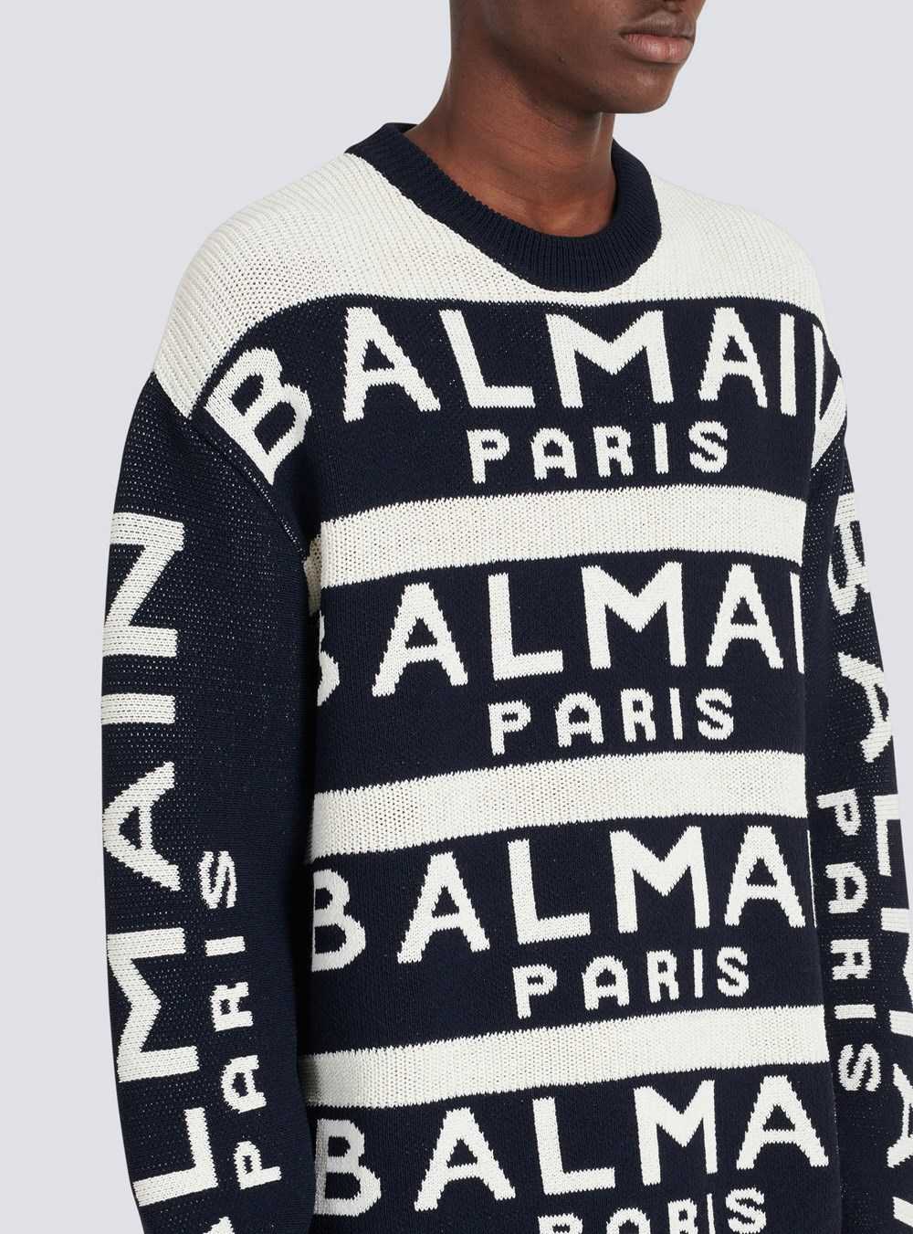 Balmain Sweater Embroidered With Balmain Paris Logo Black | YWVZTQA-06