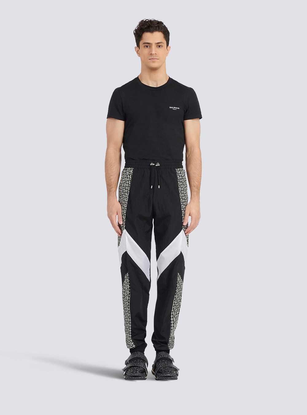 Balmain Sweatpants With Balmain Monogram Black | HDAYCFU-67