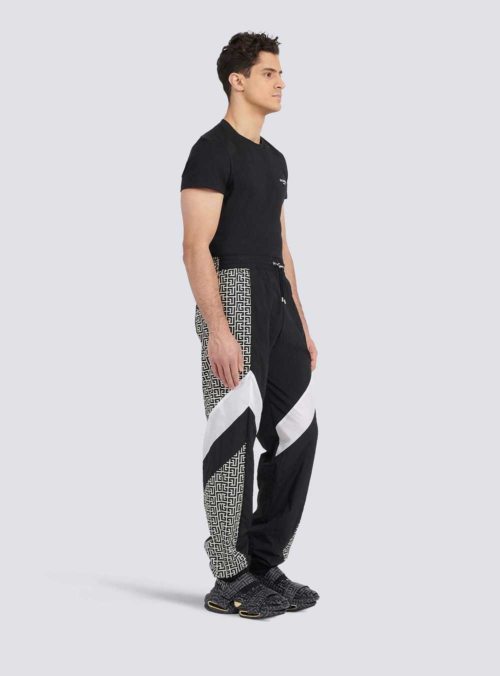 Balmain Sweatpants With Balmain Monogram Black | HDAYCFU-67