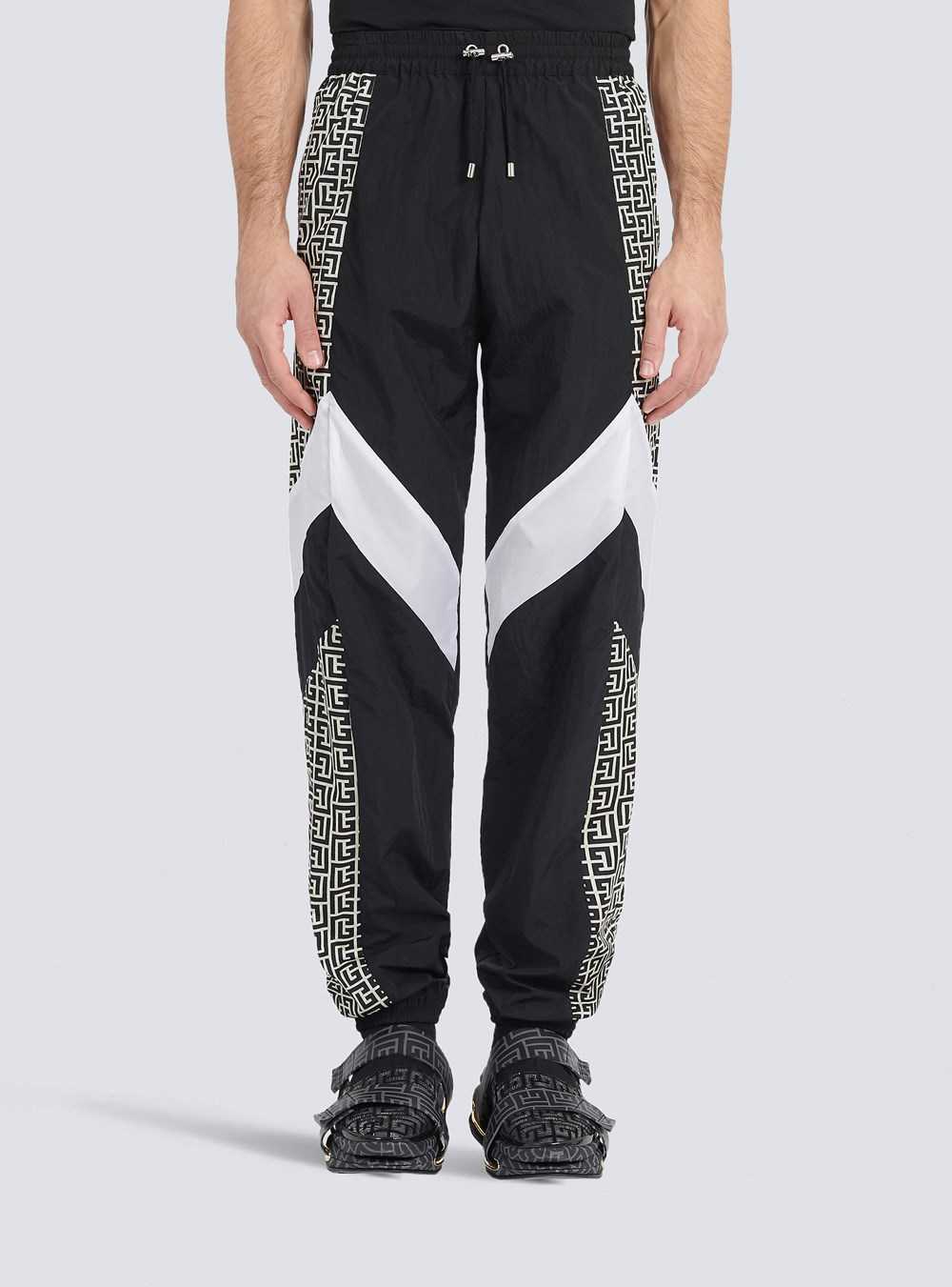 Balmain Sweatpants With Balmain Monogram Black | HDAYCFU-67