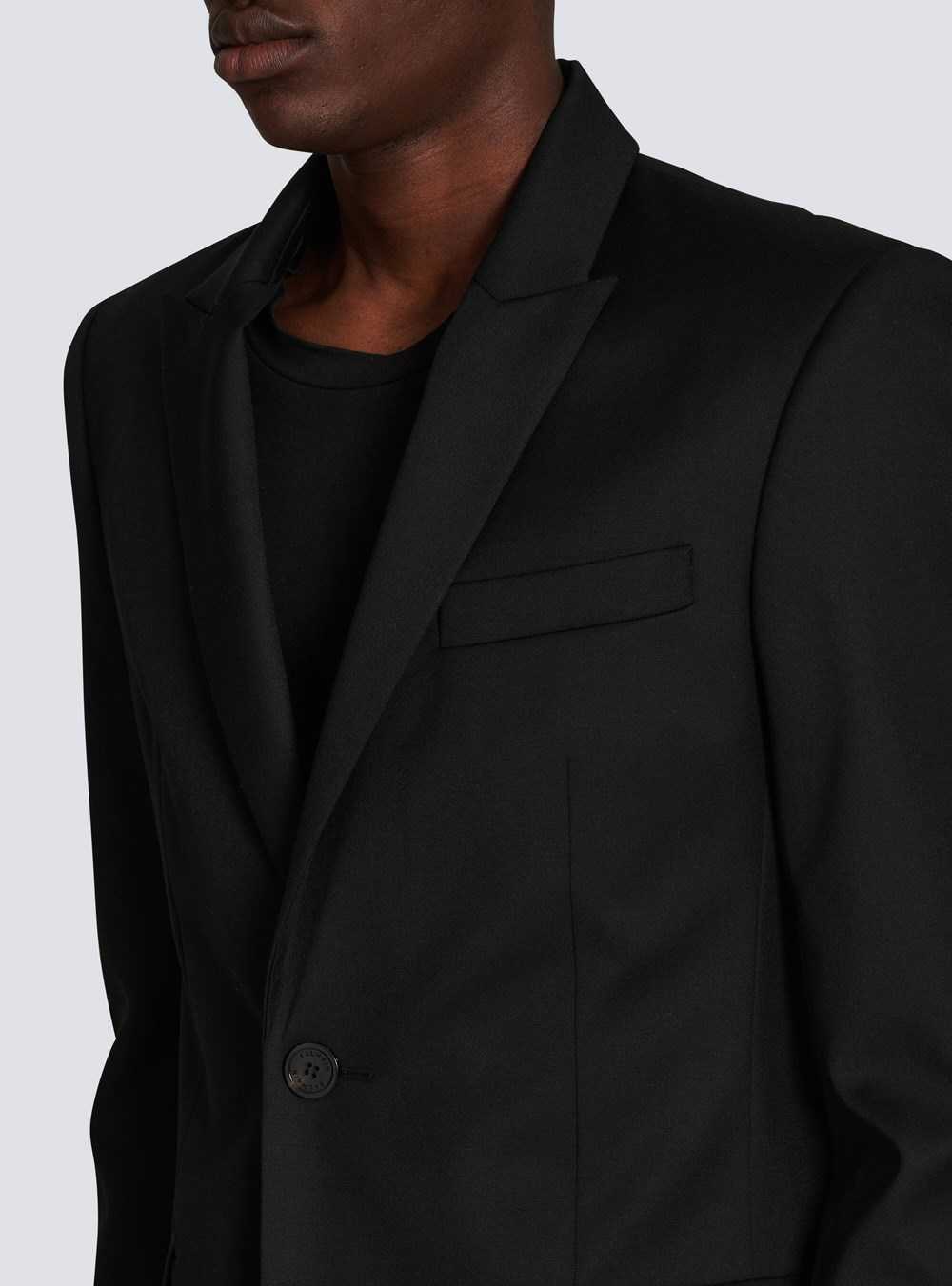 Balmain Two-button Wool Blazer Black | WHVMIRK-89