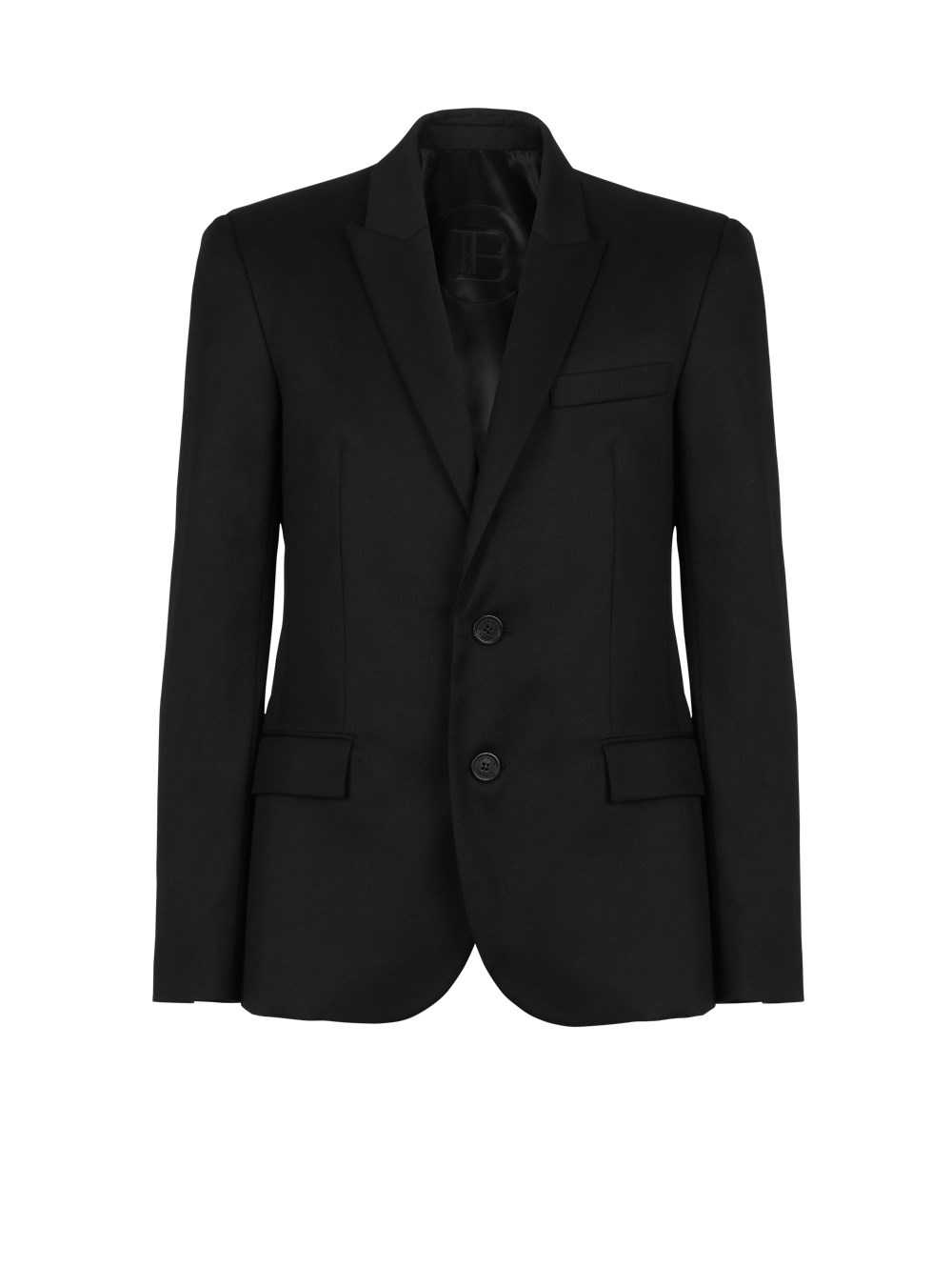 Balmain Two-button Wool Blazer Black | WHVMIRK-89