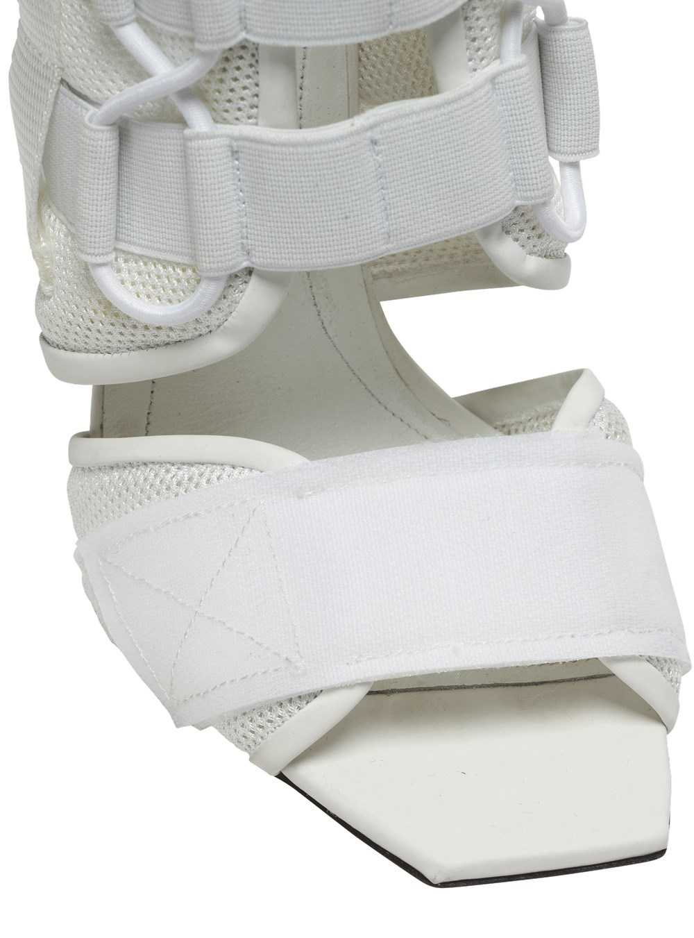 Balmain Uma Sandals In Velcro And Mesh White | LPOIFWG-07